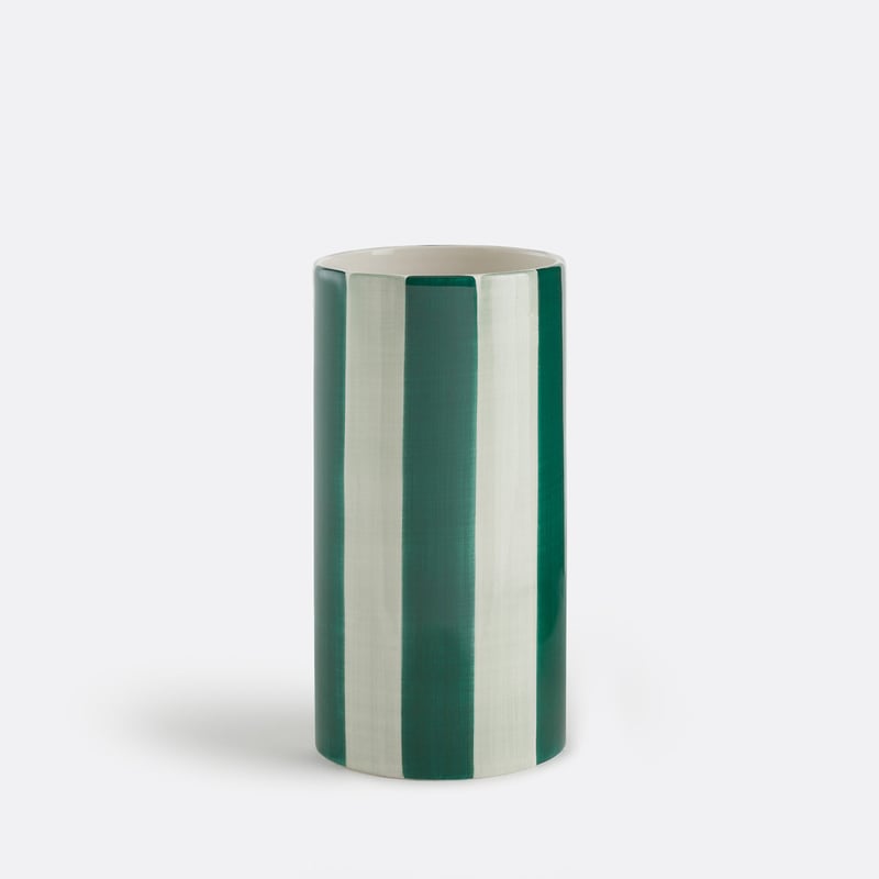 La Redoute Interieurs Vase Aus Keramik, Gestreift, Höhe 18 Cm, Jaoma