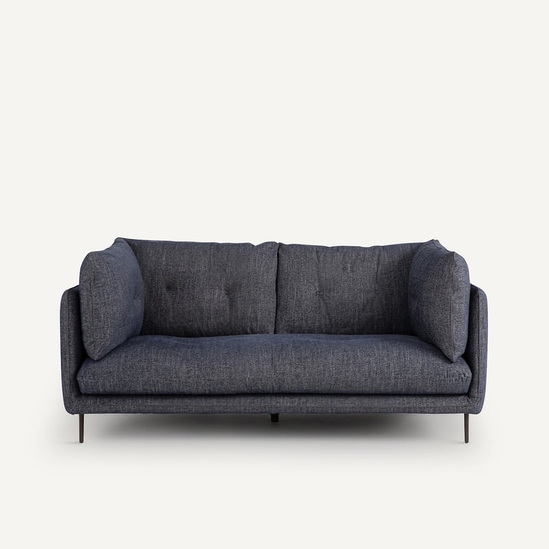 Am.pm Sofa 2p, Leinen Meliert, Botero
