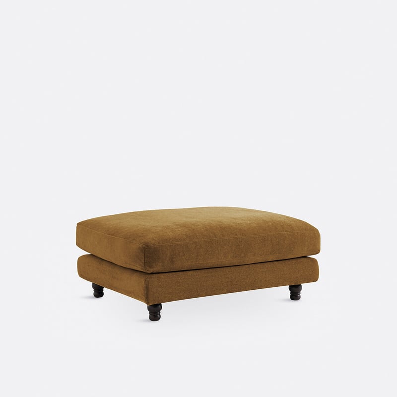 Polsterhocker Noon, Polyester Meliert