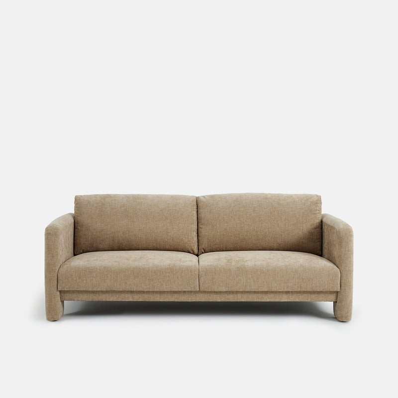Gerades Sofa, 2- Oder 3-sitzer, Aus Geflammter Chenille, Molta