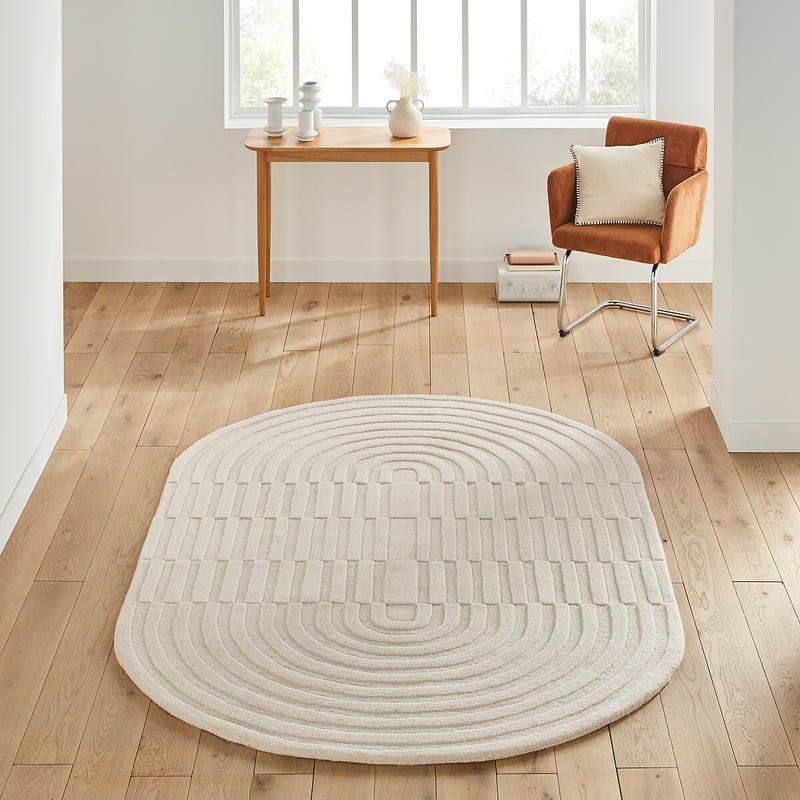 Teppich Malko, Oval, Wolle