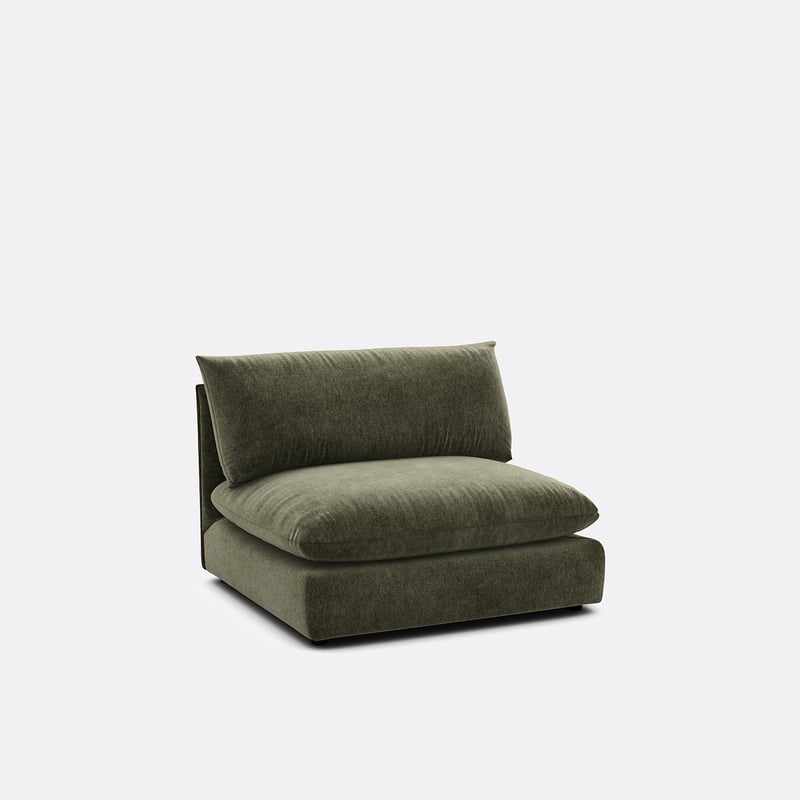 Sessel-element Malo Für Modulares Sofa, Aus Meliertem Polyester
