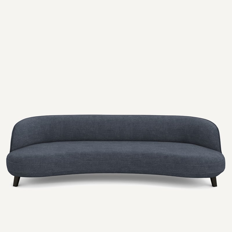Am.pm X Emmanuel Gallina 5-sitzer-sofa, Baumwolle Und Leinen, Rosebury, Design Emmanuel Gallina