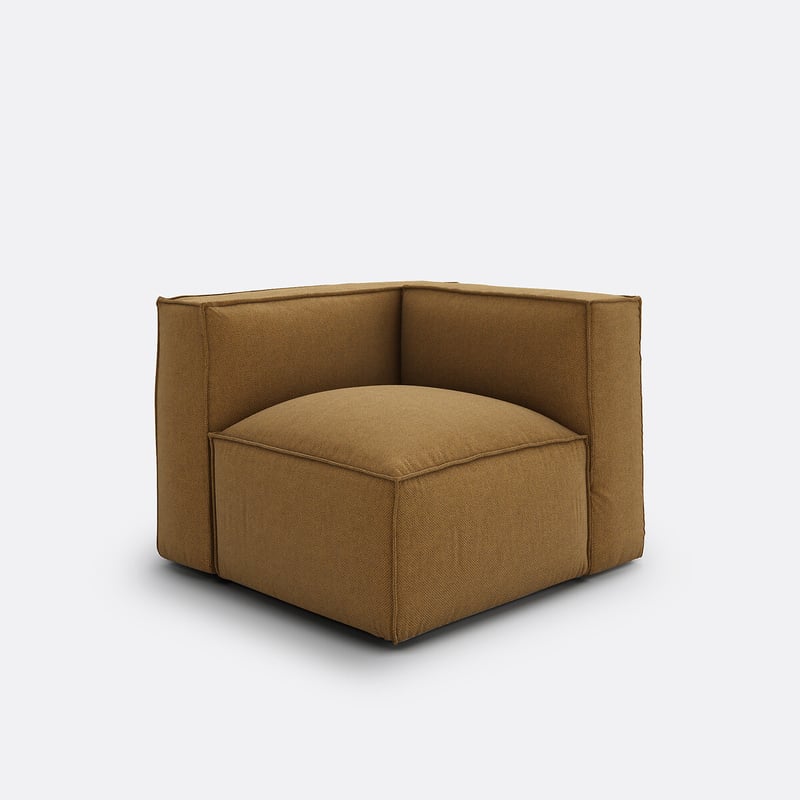 Eckelement Seven Für Modulares Sofa, Aus Strukturgewebe