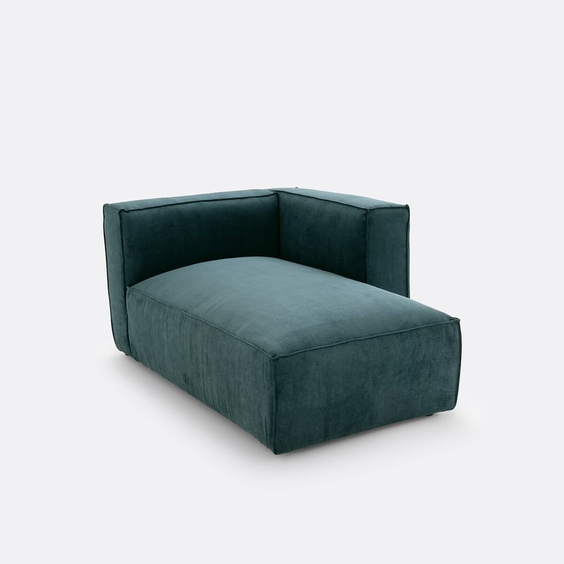 Meridianelement Seven Für Modulares Sofa, Aus Cordsamt