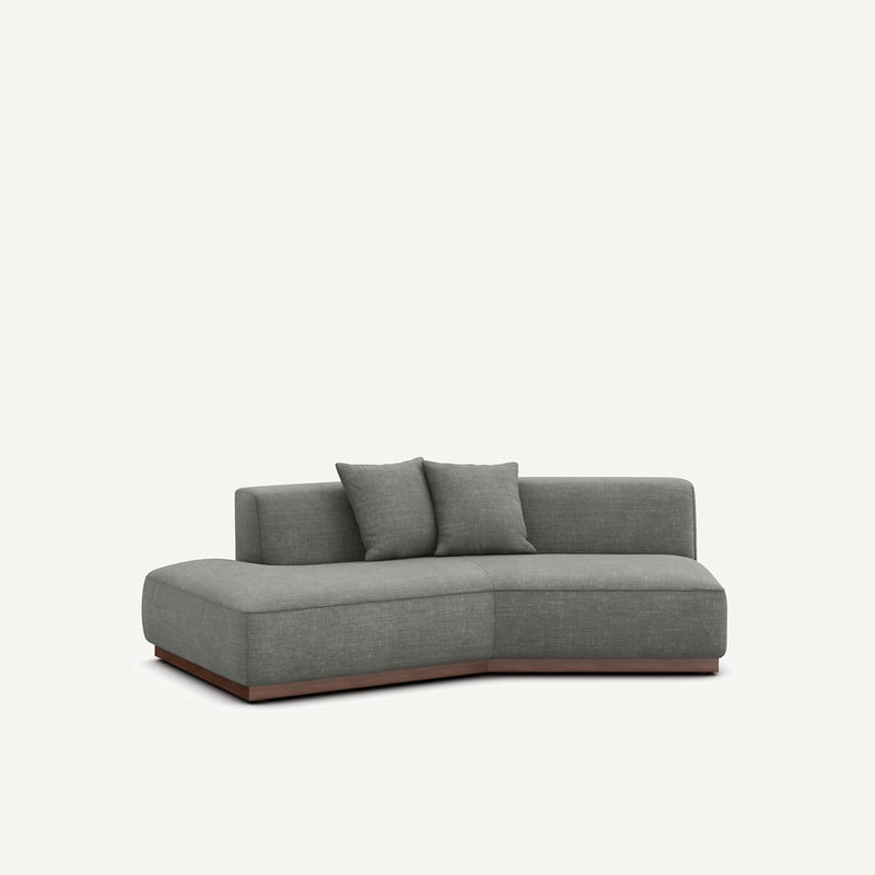 Am.pm Halbes Sofa, Links, Aus Baumwolle Und Leinen, Jacopo