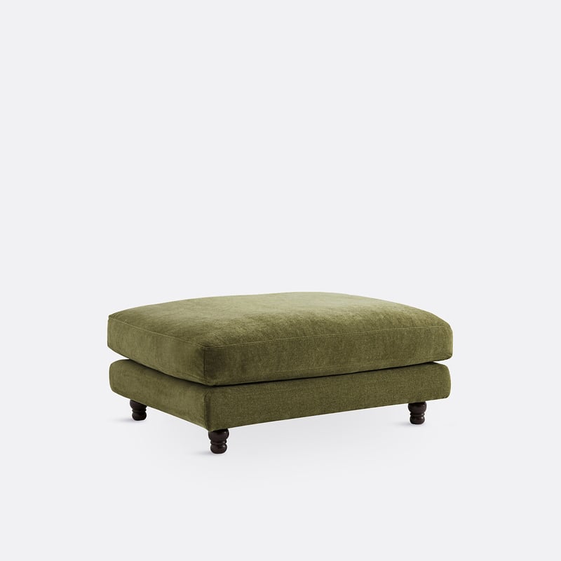 Polsterhocker Noon, Polyester Meliert