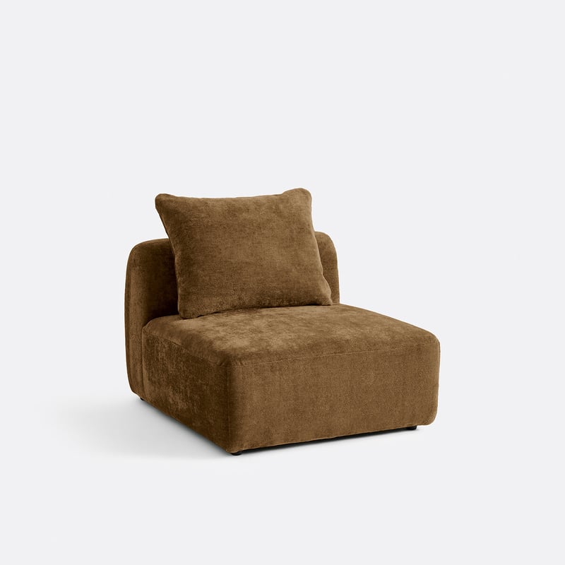 Sesselelement Für Ein Modulsofa, Aus Jacquard-chenille, Amad