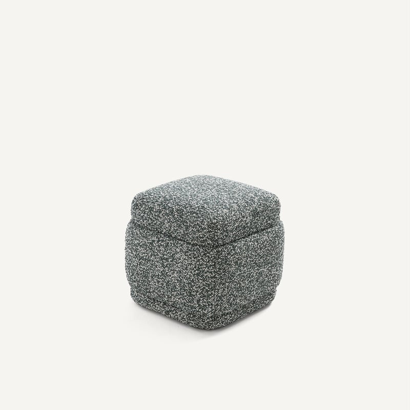 Am.pm Pouf Aus Meliertem Bouclé-stoff, Cleophee
