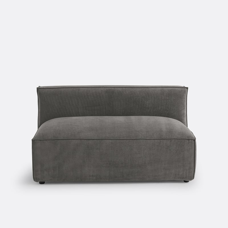 Sitzelement Seven Für Modulares Sofa, 2-sitzig, Aus Cordsamt