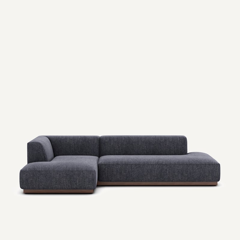 Am.pm Xl-ecksofa Jacopo Mit Ecke Links, Meliertes Gewebe