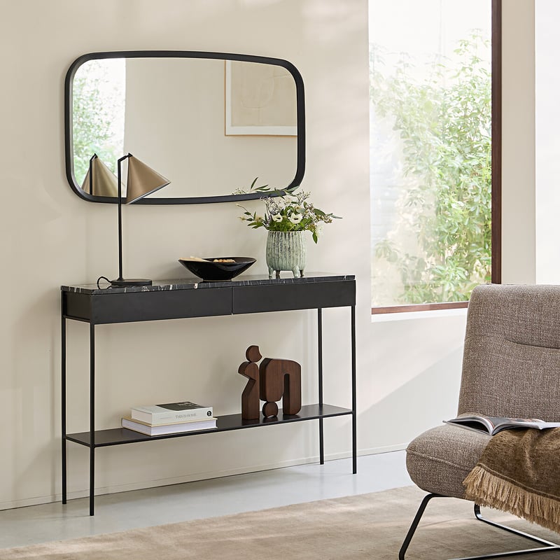 Am.pm Rechteckiger Spiegel Aus Massiver Eiche H110 Cm Orion