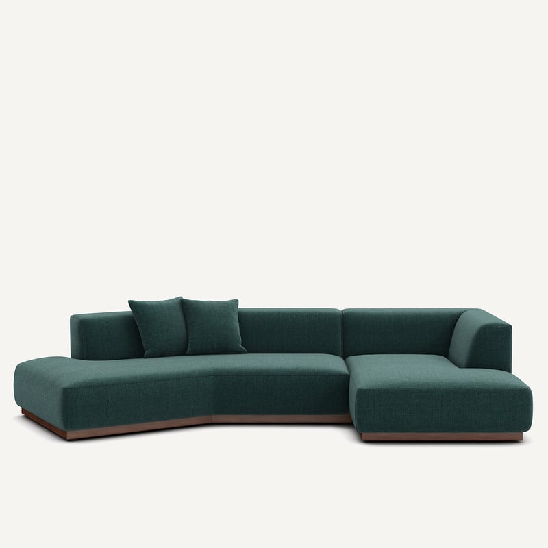 Am.pm Offenes Ecksofa Jacopo Mit Ecke Rechts, Jaspé-stoff