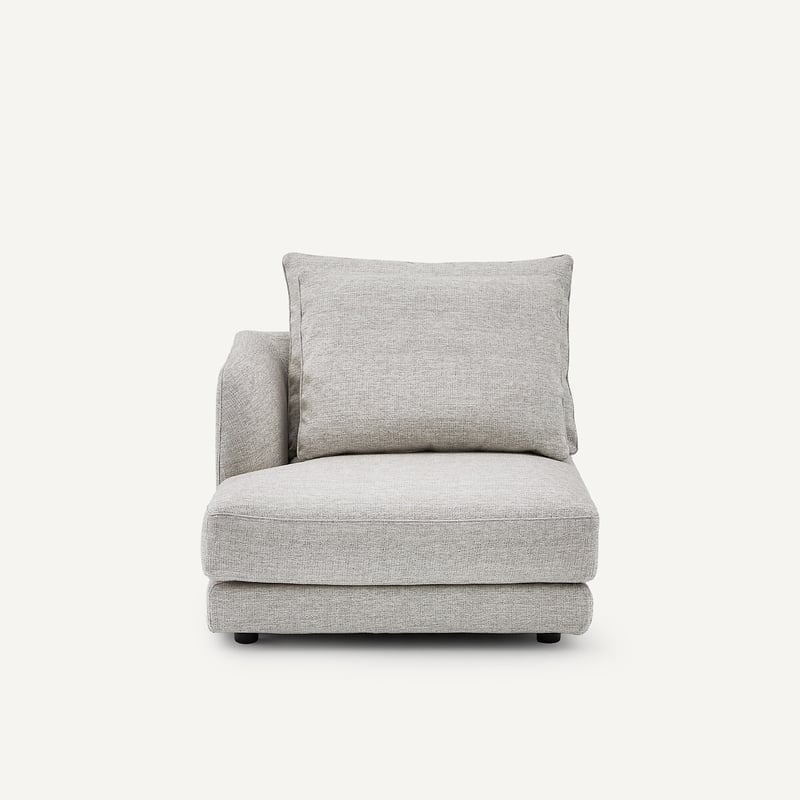 Am.pm Linkes Sofa-halbmodul, Kombinierbar, Aus Jaspé-stoff, Tiberio