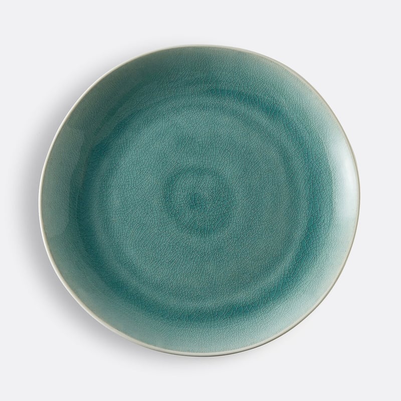 4er-set Flache Teller Gogain Mit Craquelé-glasur