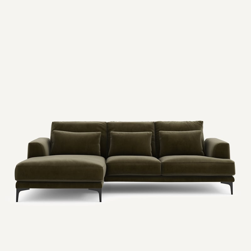 Am.pm Ecksofa Marsile Mit Ecke Links, Samt