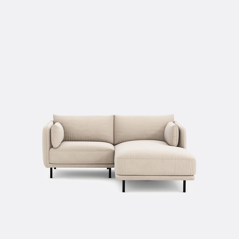 Ecksofa Victor, Rechts, 3-sitzer, Strukturgewebe