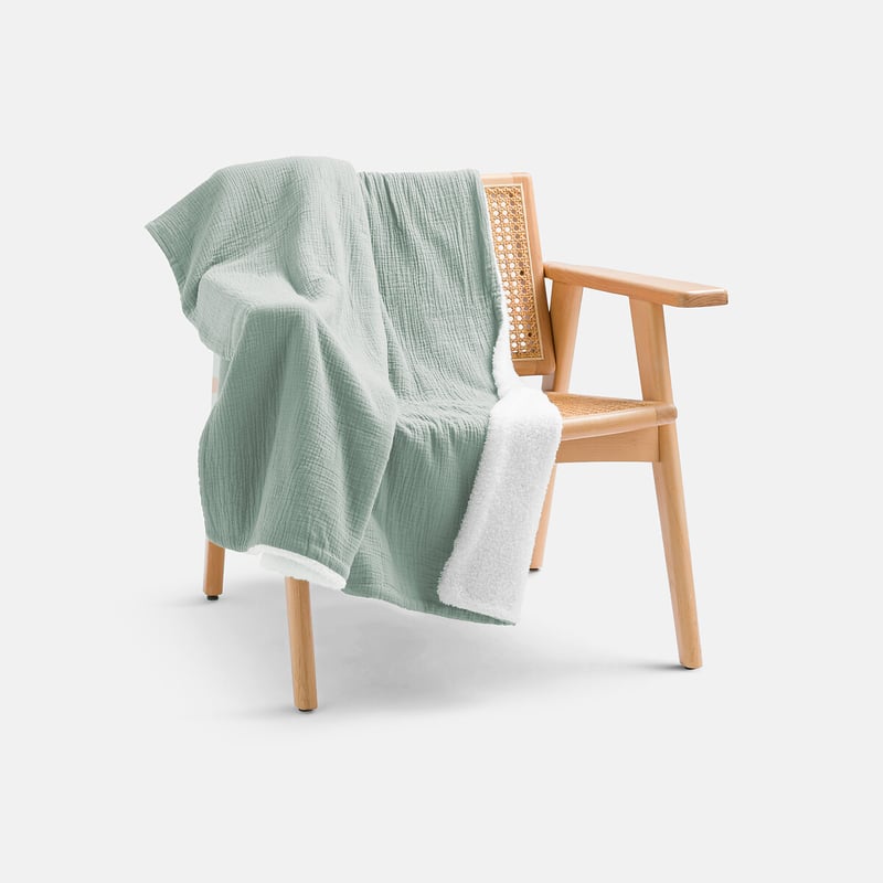 La Redoute Interieurs Decke Kumla Aus Baumwollmusselin & Teddyfleece