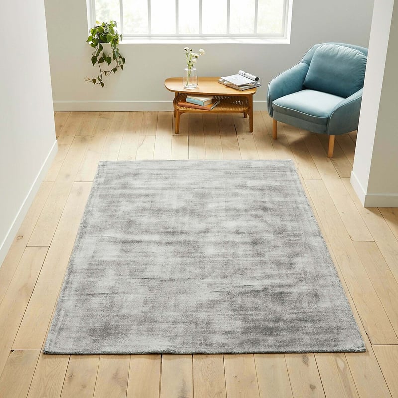 Teppich Izri Aus 100% Tencel™, Handgefertigt, Used-effekt