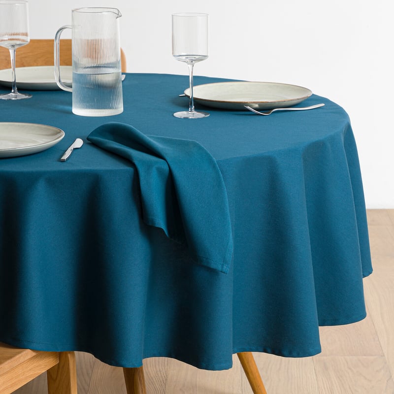 La Redoute Interieurs Runde Fleckabweisende Tischdecke Aus Baumwolle Scenario