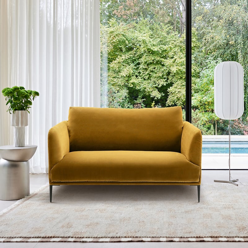 Emmanuel Gallina X Am.pm 2-sitzer-sofa, Samt, Oscar, Design Emmanuel Gallina