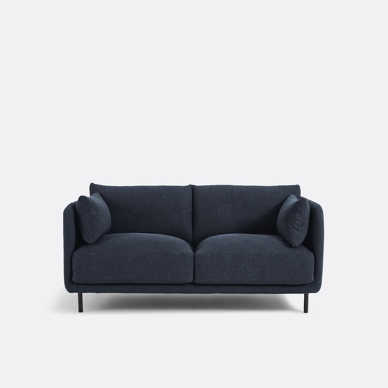 Sofa Victor, Gerade, 2-sitzig, Aus Feinem Bouclé