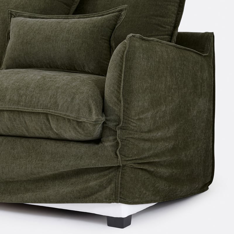 Bezug Für Ecksofa Aus Meliertem Polyester, Odna