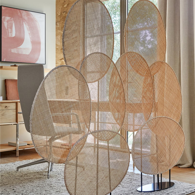 Emmanuel Gallina X Am.pm Paravent Canopée, Aus Geflochtenem Rattan, Design Emmanuel Gallina