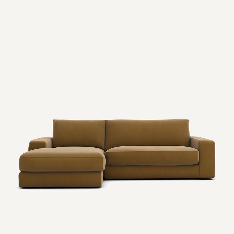 Am.pm Ecksofa Aus Leinenvelours, Skander