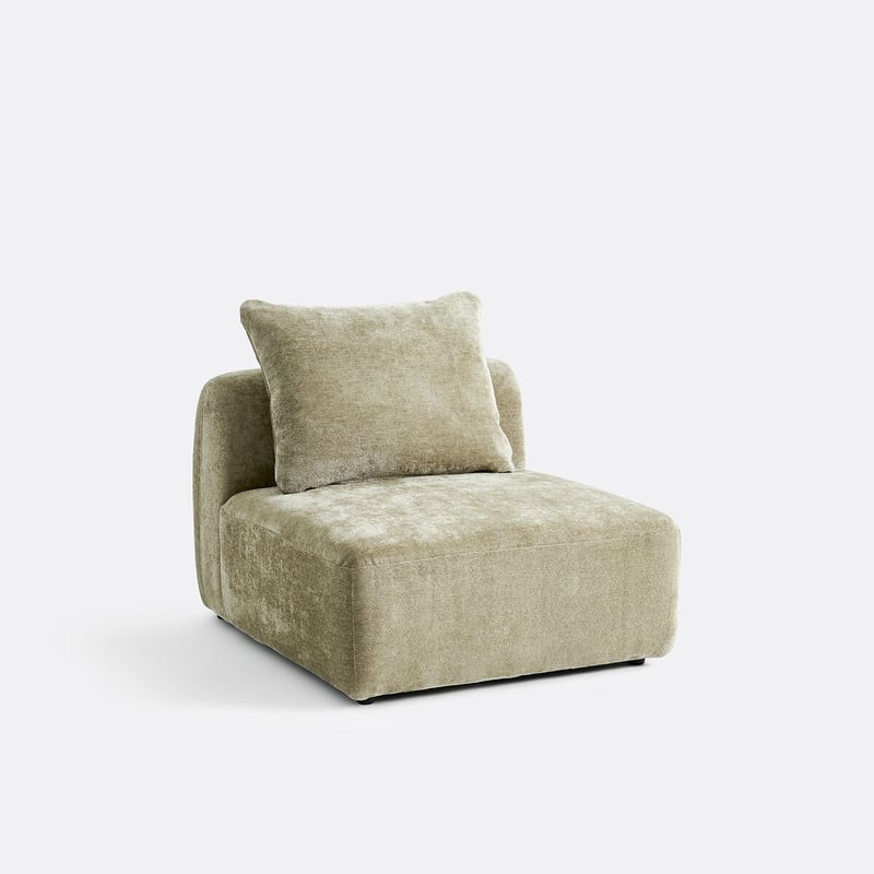 Sesselelement Für Ein Modulsofa, Aus Jacquard-chenille, Amad