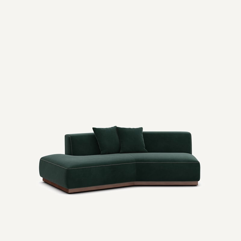 Am.pm Halbes Sofa Links In Samt, Jacopo