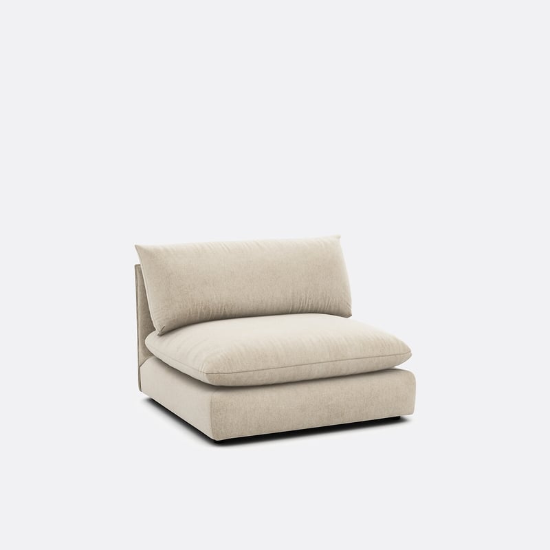 Sessel-element Malo Für Modulares Sofa, Aus Meliertem Polyester