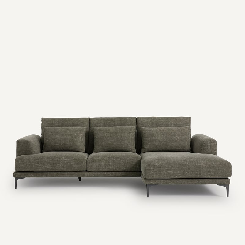 Am.pm Ecksofa Marsile Mit Ecke Rechts, Baumwolle/leinen