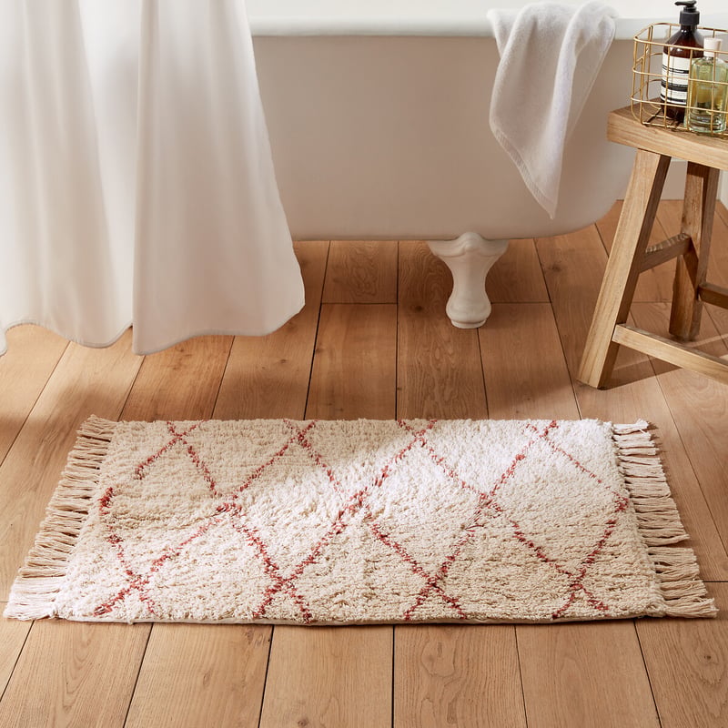 La Redoute Interieurs Getufteter Badezimmerteppich Fatouh, Terrakotta, 1600 G/m²