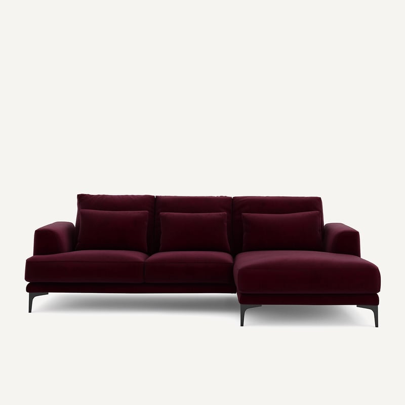 Am.pm Ecksofa Marsile Mit Ecke Links, Samt