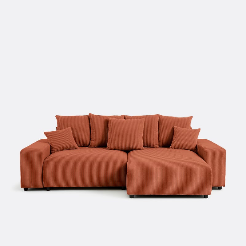 Umkehrbares Ecksofa Mit Bettkasten, Cord, Lomi