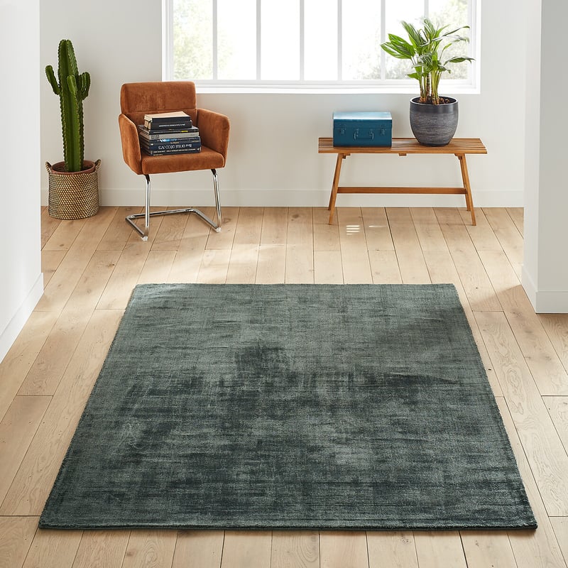 Teppich Izri Aus 100% Tencel™, Handgefertigt, Used-effekt