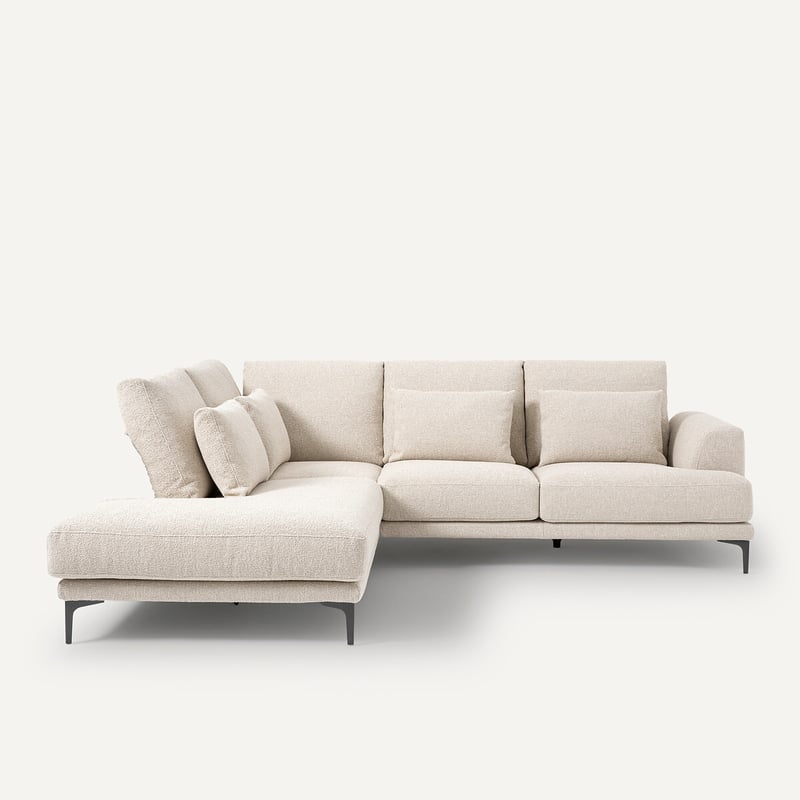 Am.pm Geschlossenes Ecksofa Marsile Mit Ecke Links, Bouclé