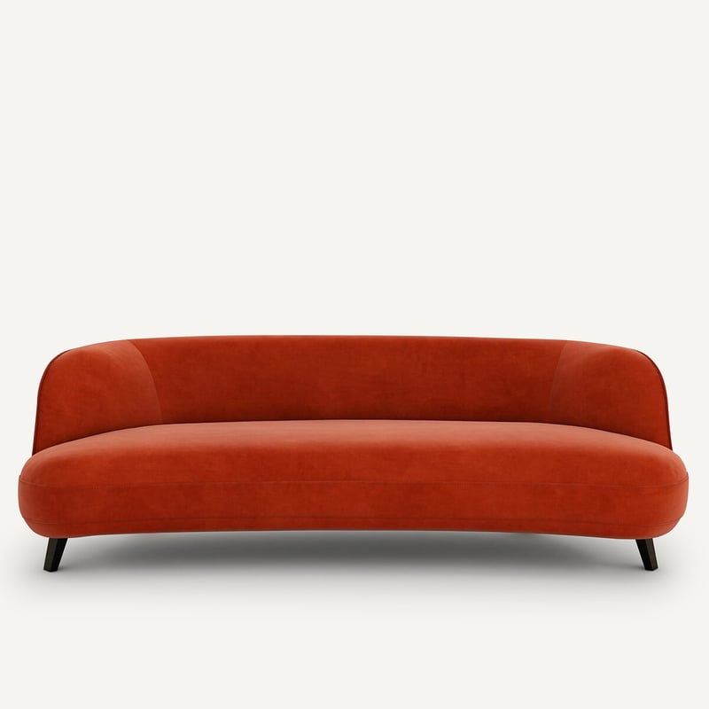 Am.pm X Emmanuel Gallina 5-sitzer-sofa, Samt, Rosebury, Design Emmanuel Gallina