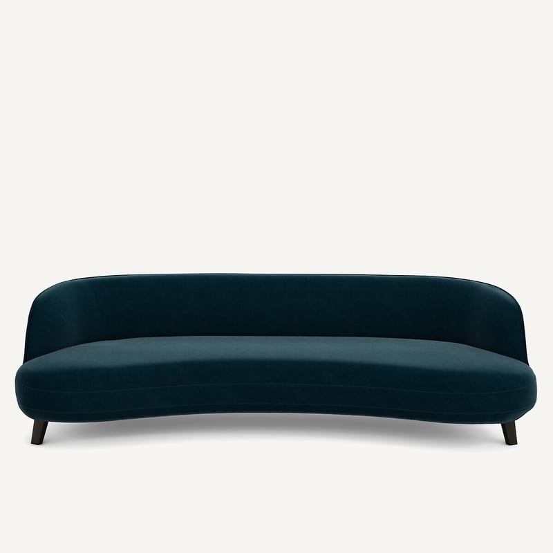 Am.pm X Emmanuel Gallina 5-sitzer-sofa, Samt, Rosebury, Design Emmanuel Gallina