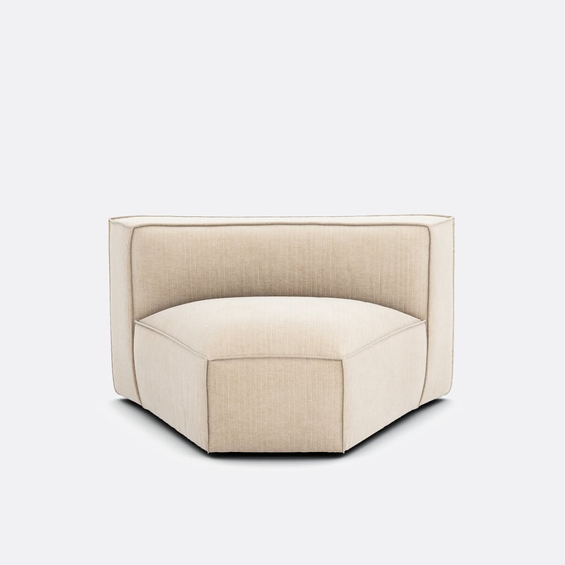 Offenes Eckelement Für Modulares Sofa Seven, Vintage-cord