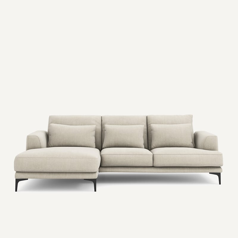Am.pm Ecksofa Marsile Mit Ecke Links, Baumwolle/leinen