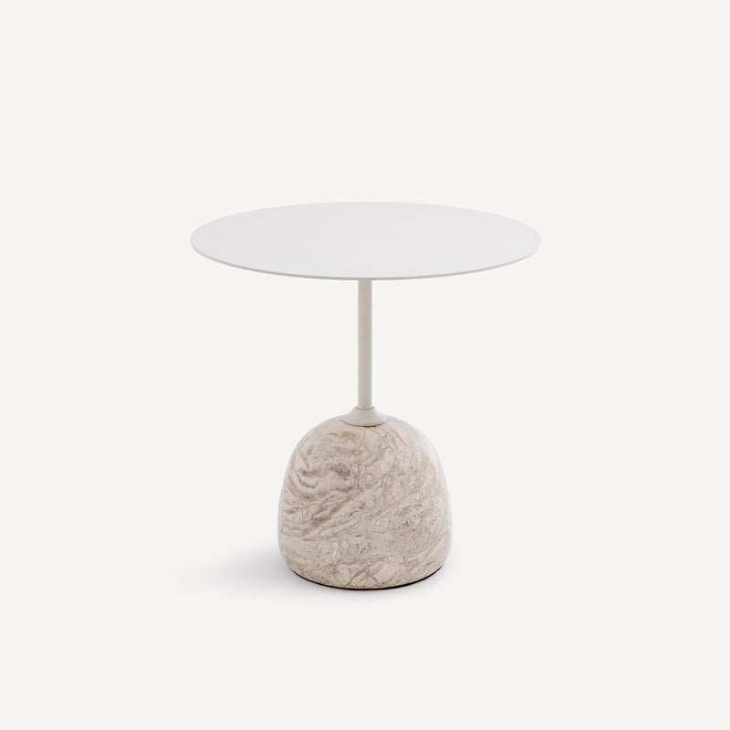 Am.pm Beistelltisch Balastro, Marmor Und Eisen Ø 45 Cm