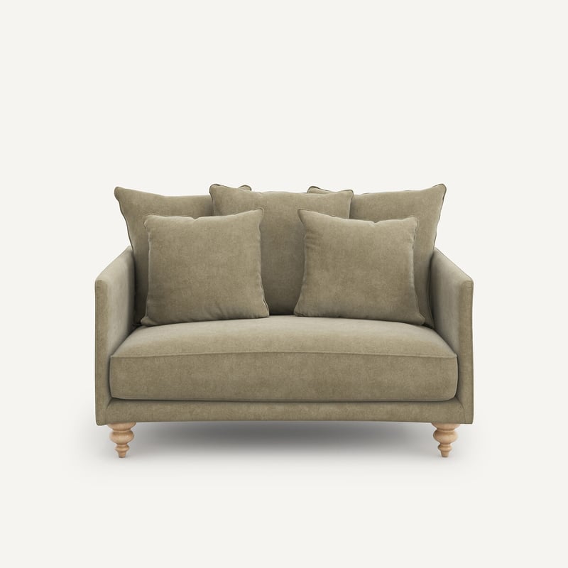 Am.pm 2p-sofa Aus Stonewashed Velours, Lazare