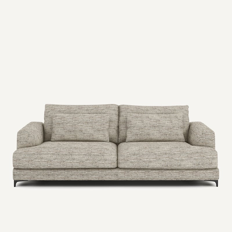Am.pm 4-sitzer-sofa, Umwandelbar, In Gesprenkeltem Fischgrätmuster, Marsile