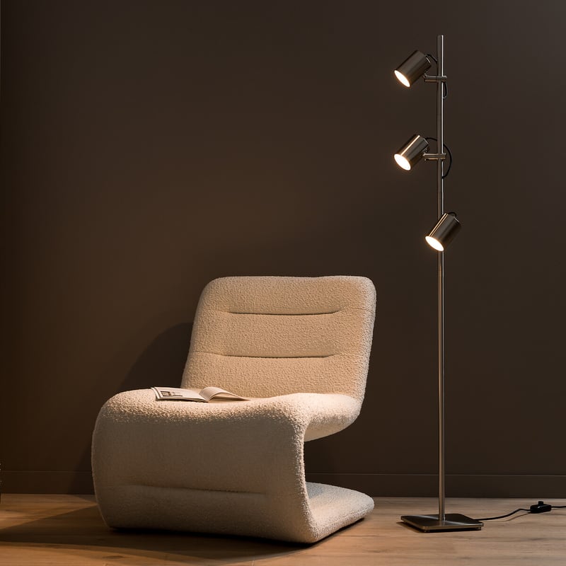 Am.pm Spot-stehlampe Girevole, Finish Nickel Satiniert