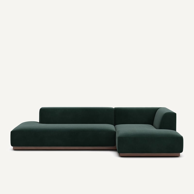 Am.pm Xl-ecksofa Jacopo Mit Ecke Rechts, Samt