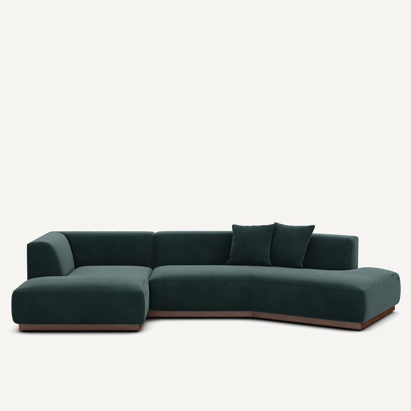 Am.pm Offenes Ecksofa Jacopo Mit Ecke Links, Samt