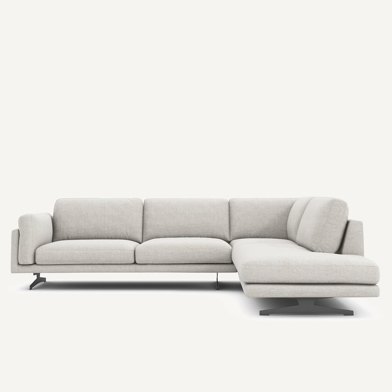 Am.pm Ecksofa Mit Chaiselongue, Aus Recycelter Baumwolle, César