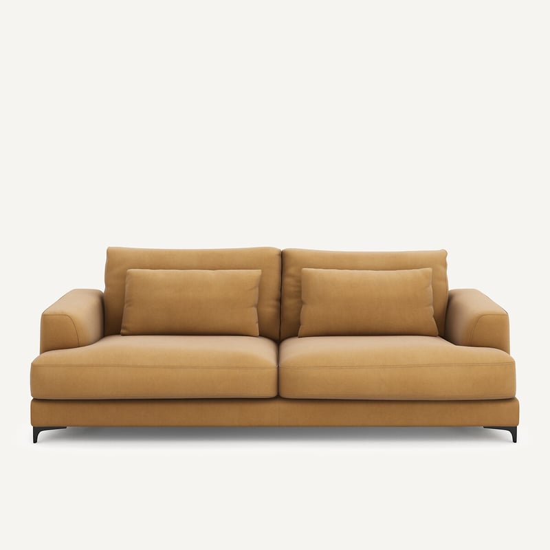 Am.pm 4-sitzer-sofa, Umwandelbar, Aus Leinenvelours, Marsile
